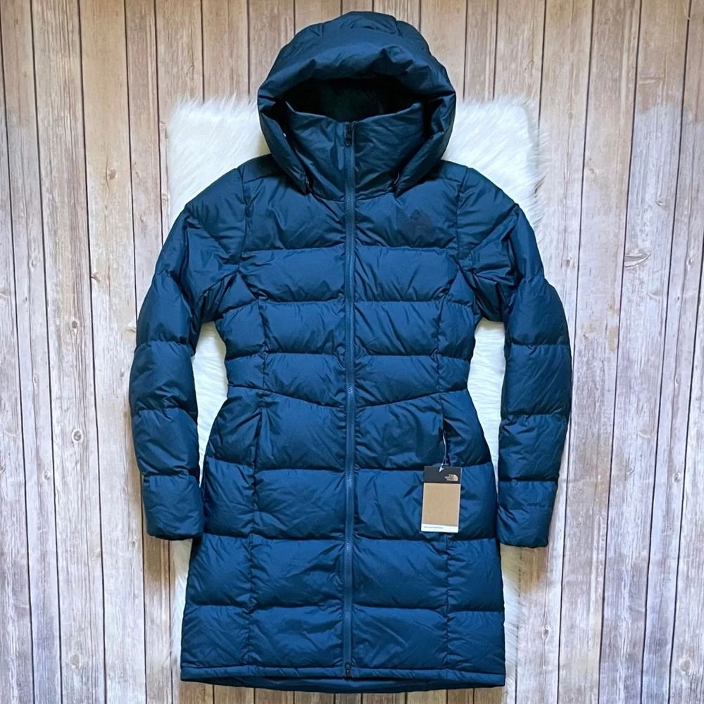 The North Face Women’s Metropolis Parka Coat In Monterey Blue - Picture 2 of 9